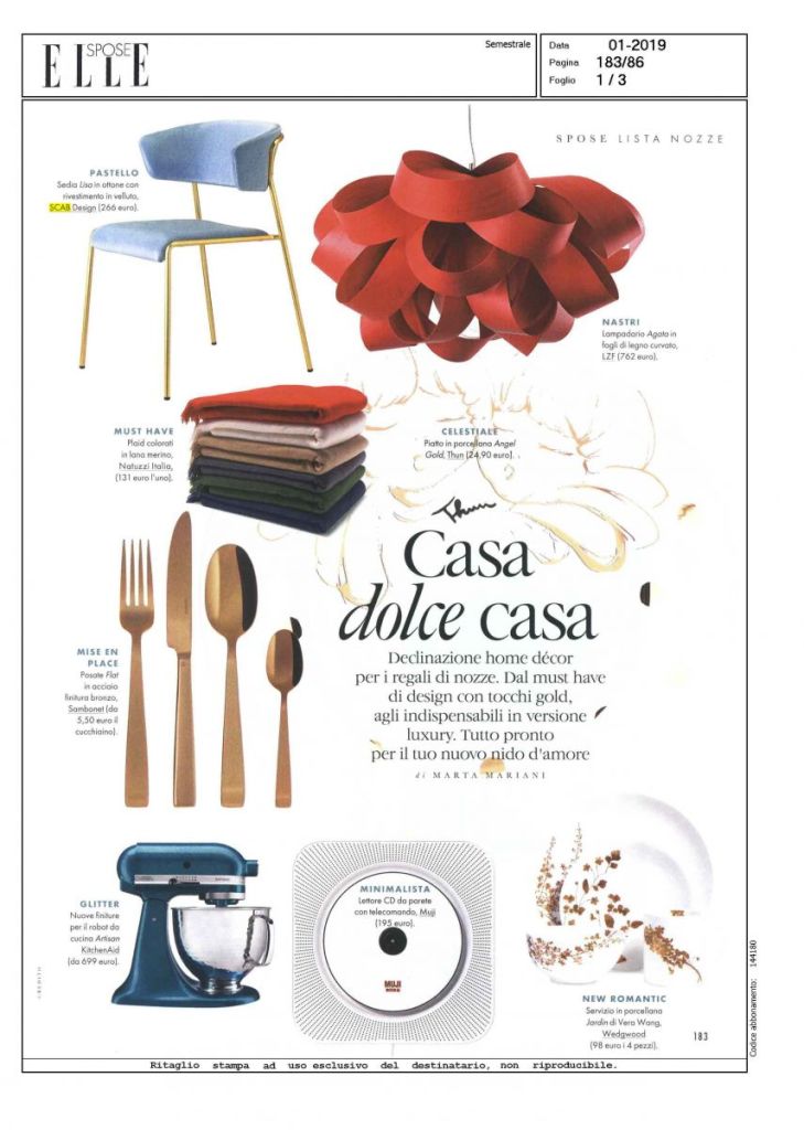 Elle Spose - January 2019 - Italy 